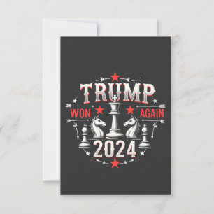 Stolzer Maga Trump hat wieder gewonnen 2025 Inaugu Dankeskarte