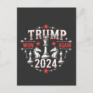 Stolzer Maga Trump hat wieder gewonnen 2025 Inaugu Postkarte