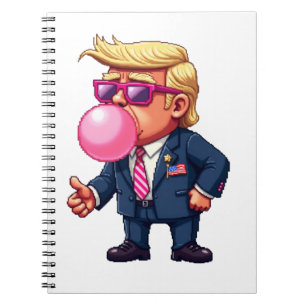 Stolzer Maga Trump Pixel Präsident Inaugurationsta Notizblock