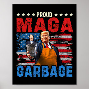 Stolzer Mega-Müll Trump Vance Unterstützer Poster