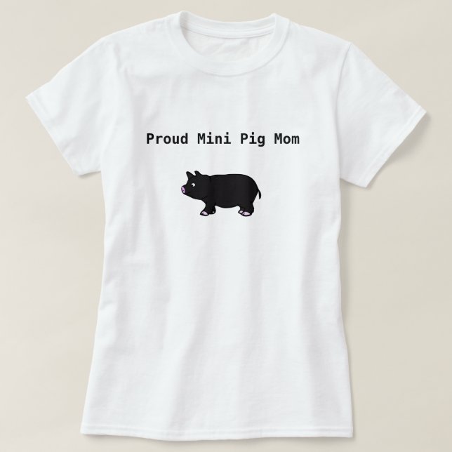 Stolzer Minischwein Mama-T - Shirt (Design vorne)