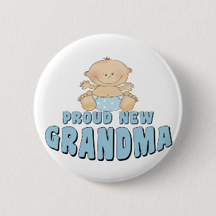 STOLZER NEUER Großmutter-T - Shirt Button
