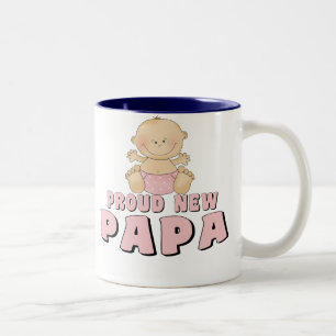 STOLZER NEUER Papa-Junge Zweifarbige Tasse