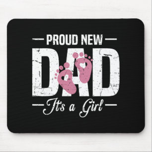 Stolzer neuer Vater Daddy Es ist ein erster Vater Mousepad
