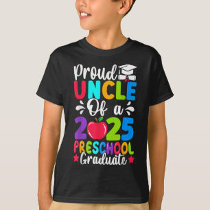 Stolzer Onkel Cl Von 2025 Vorschule Prek Absolvent T-Shirt