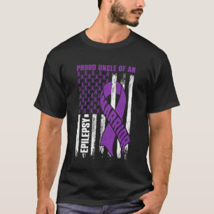 Stolzer Onkel eines Epilepsie-Kriegers Epilepsie-B T-Shirt