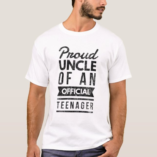stolzer Onkel eines offiziellen Teenagers T-Shirt (Vorderseite)