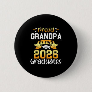 Stolzer Opa der Absolventen von 2026 Cool Twin Sen Button