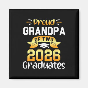 Stolzer Opa der Absolventen von 2026 Cool Twin Sen Magnet