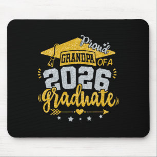 Stolzer Opa eines Absolventen 2026 Abschluss Senio Mousepad