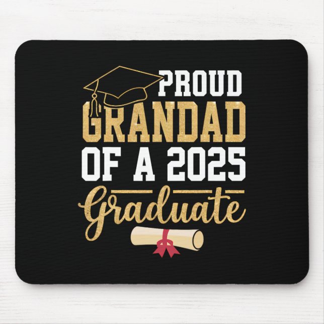 Stolzer Opa eines Absolventen der Abschlussklasse  Mousepad (Vorne)