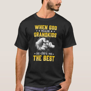 Stolzer Opa, gesegnet mit den besten Enkelkindern T-Shirt