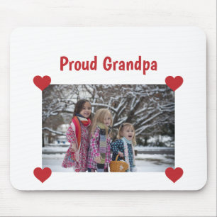 Stolzer Opa Liebe Personalisiertes Foto Gestalte Mousepad