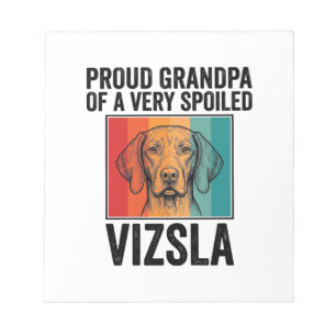 Stolzer Opa Vizsla Vintage Hunde Liebhaber Design_ Notizblock