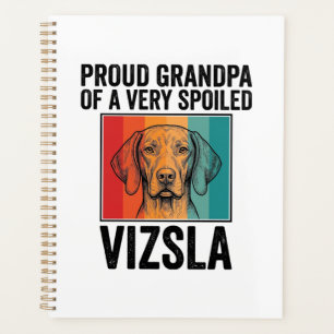 Stolzer Opa Vizsla Vintage Hunde Liebhaber Design_ Planer