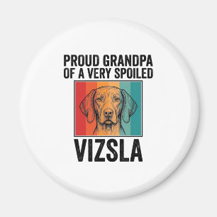 Stolzer Opa Vizsla Vintage Hundeliebhaber Design_1 Magnet
