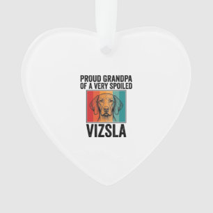 Stolzer Opa Vizsla Vintage Hundeliebhaber Design_1 Ornament