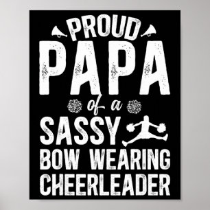 Stolzer Papa einer Cheerleaderin Papa Cheer Papa O Poster