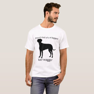 Stolzer Papa eines 4-beinigen Schwanz-Wagners T-Shirt