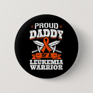 Stolzer Papa eines Leukämie Krieger Vater Bewussts Button