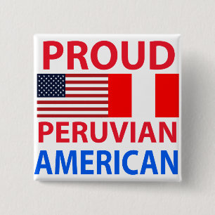 Stolzer peruanischer Amerikaner Button