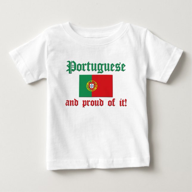 Stolzer Portugiese Baby T-shirt (Vorderseite)