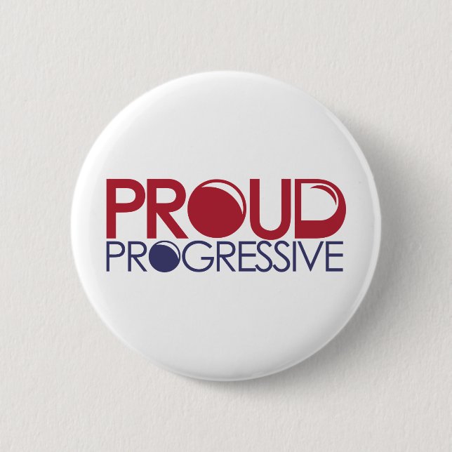 Stolzer Progressist Button (Vorderseite)