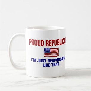 Stolzer Republikaner - ich bin wie das gerade Kaffeetasse