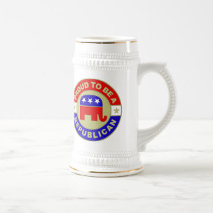 Stolzer republikanischer Stein Bierglas