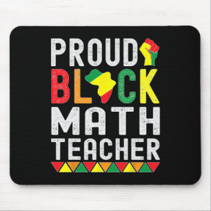 Stolzer schwarzer Mathematiklehrer Afro-amerikanis Mousepad