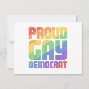 Stolzer schwuler Demokrat lustiger LGBT Save The Date
