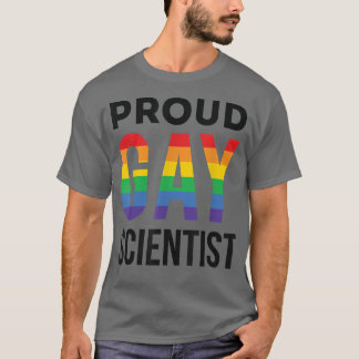 Stolzer schwuler Wissenschaftler Regenbogen LGBTQ T-Shirt