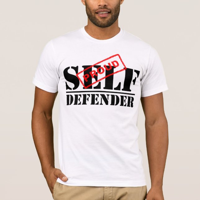 Stolzer Selbstverteidiger-T - Shirt (Vorderseite)