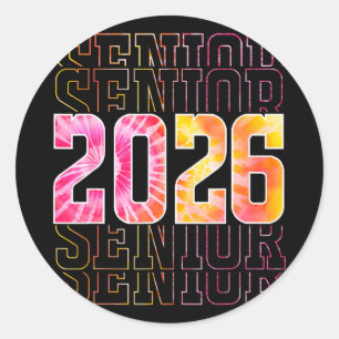stolzer Senior 2026 Abitur Männer Frauen Runder Aufkleber