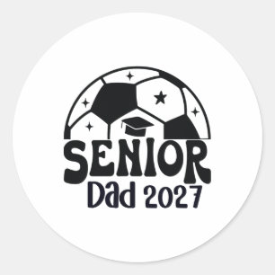 Stolzer Senior Papa Fußballverein Von 2027 Abschlu Runder Aufkleber