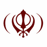 Stolzer SIKHlogo-Magnet Freistehende Fotoskulptur<br><div class="desc">Khanda Logo-Magnet</div>