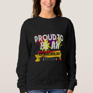 Stolzer Software-Entwickler Bürger Beruf Karriere Sweatshirt