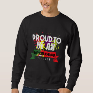 Stolzer Softwareentwickler Bürger Beruf Karriere Sweatshirt