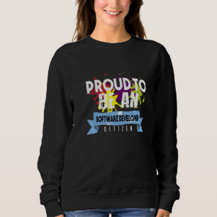 Stolzer Softwareentwickler Bürger Beruf Karriere Sweatshirt