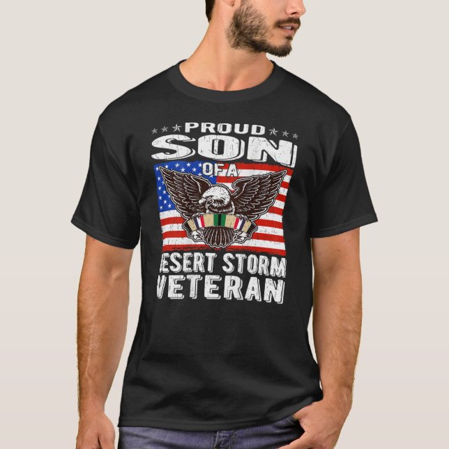 Stolzer Sohn des Wüstensturms Veteran Persischer G T-Shirt (Vorderseite)