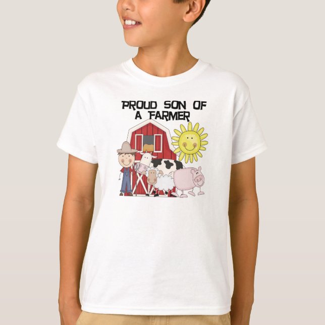 Stolzer Sohn ein Bauers-der T-Shirts und der (Vorderseite)