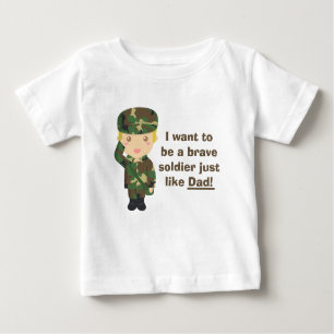 Stolzer Sohn einer Armee oder des MilitärVaters Baby T-shirt