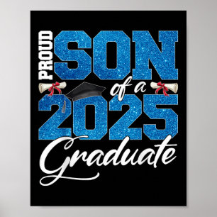 Stolzer Sohn eines Abiturjahrgangs 2025 Absolvente Poster