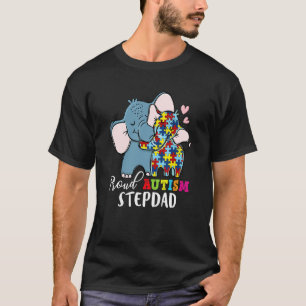 Stolzer Stiefvater Autismus-Bewusstsein Familie pa T-Shirt