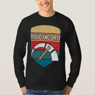 Stolzer und schmutziger Automechaniker Auto Autore T-Shirt