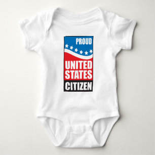 Stolzer US-Bürger Baby Strampler