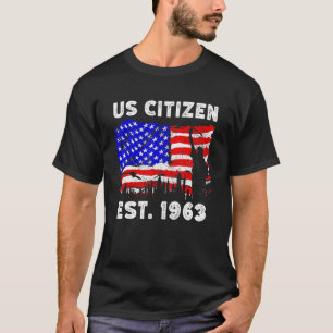 Stolzer US-Bürger seit 1963 für neuen Amerikaner T-Shirt