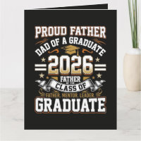 Stolzer Vater Absolvent der Klasse 2026