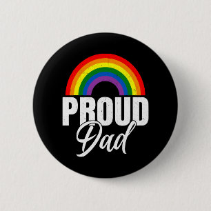 Stolzer Vater Ally LGBT Lesbischer Gay Pride Monat Button
