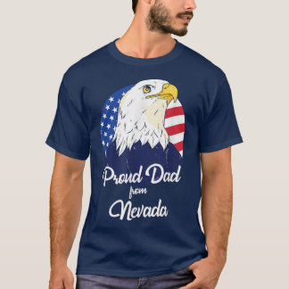 Stolzer Vater aus Nevada Happy Vatertag T-Shirt